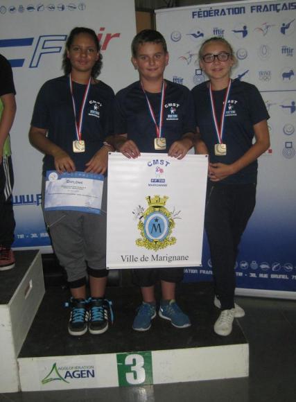 EQUIPE MINIME MEDAILLE DE BRONZE C.FRANCE 2014 PISTOLET 3X7.jpg