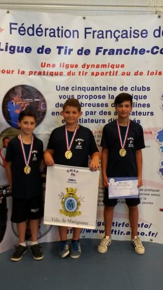 Equipe Benjamin Champion de France 2016 Pistolet 10 m.jpg