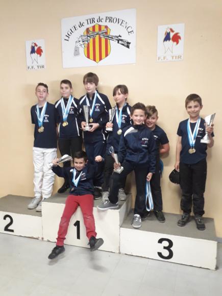 MEDAILLES AU CHAMPIONNAT DEPARTEMENTAL DE TIR PISTOLET OLYMPIQUE 10 M JEUNES 2019.jpg