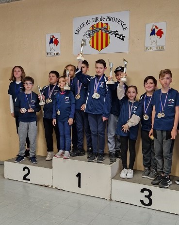 PODIUM 2023 CHAMPIONNAT DEPARTEMENTAL PISTOLET OLYMPIQUE 10 M Ecole de tir Marignane.jpg