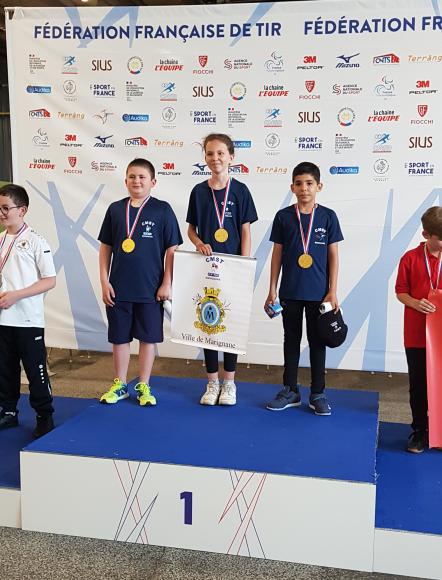 PODIUM EQUIPE BENJAMIN PISTOLET OLYMPIQUE 10 M 2022 C.F MONTLUCON.jpg