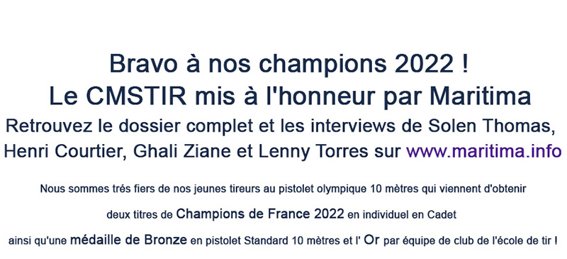 Le CMSTIR mis à l'honneur par Maritima